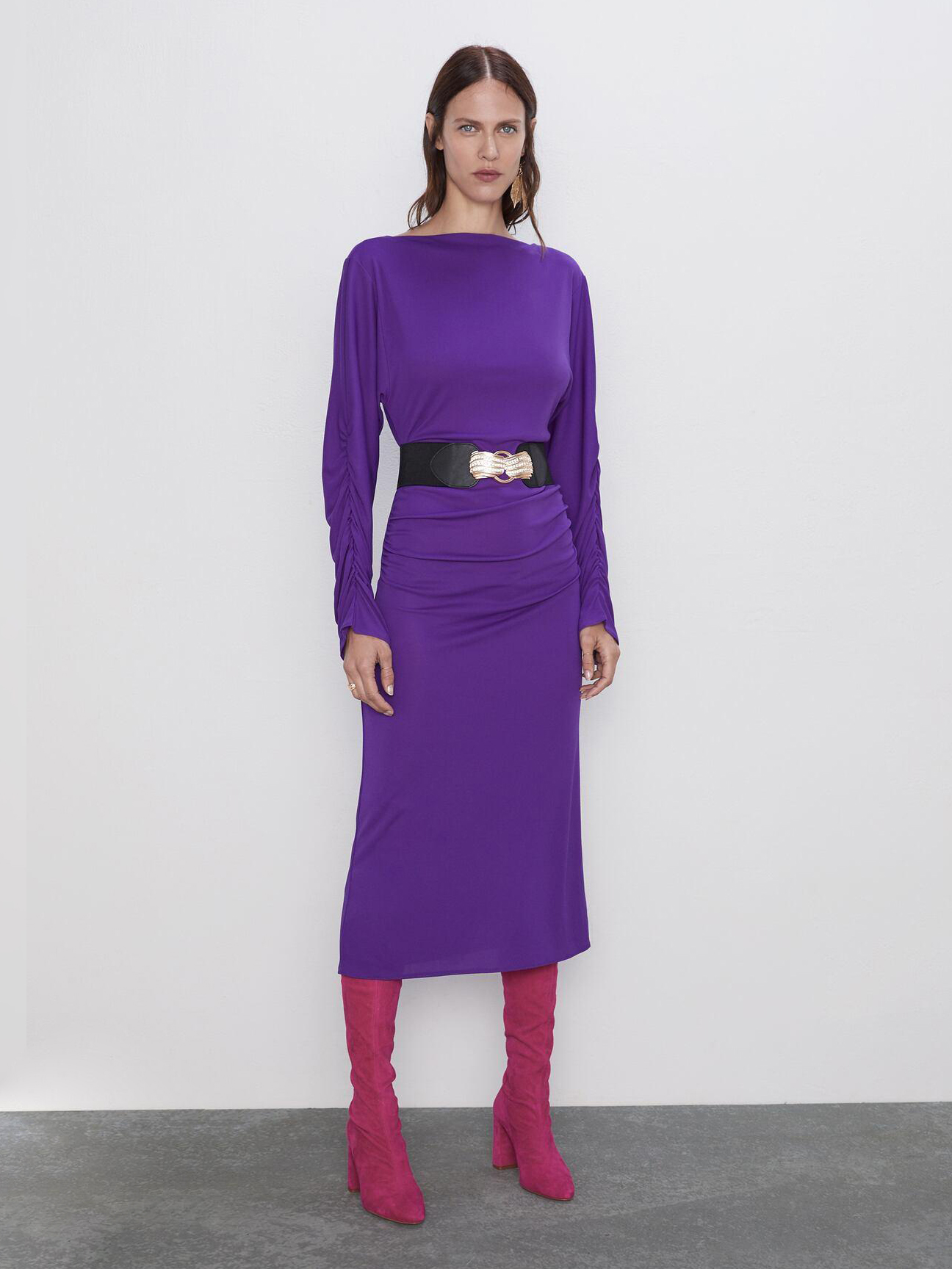

Платье Zara 4886-458-611-ACXZ M Фиолетовое
