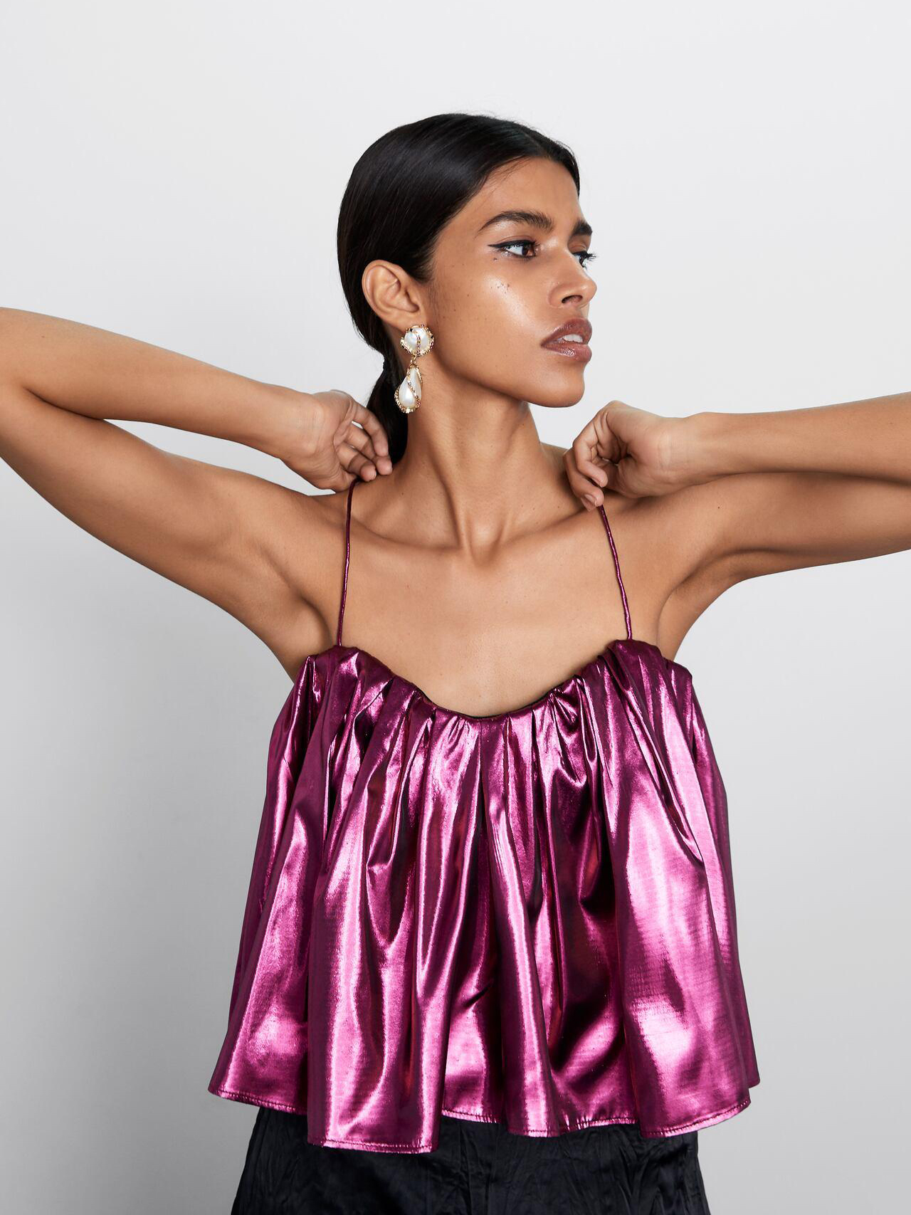 

Топ Zara 8534-131-630-ACVN L Малиновый