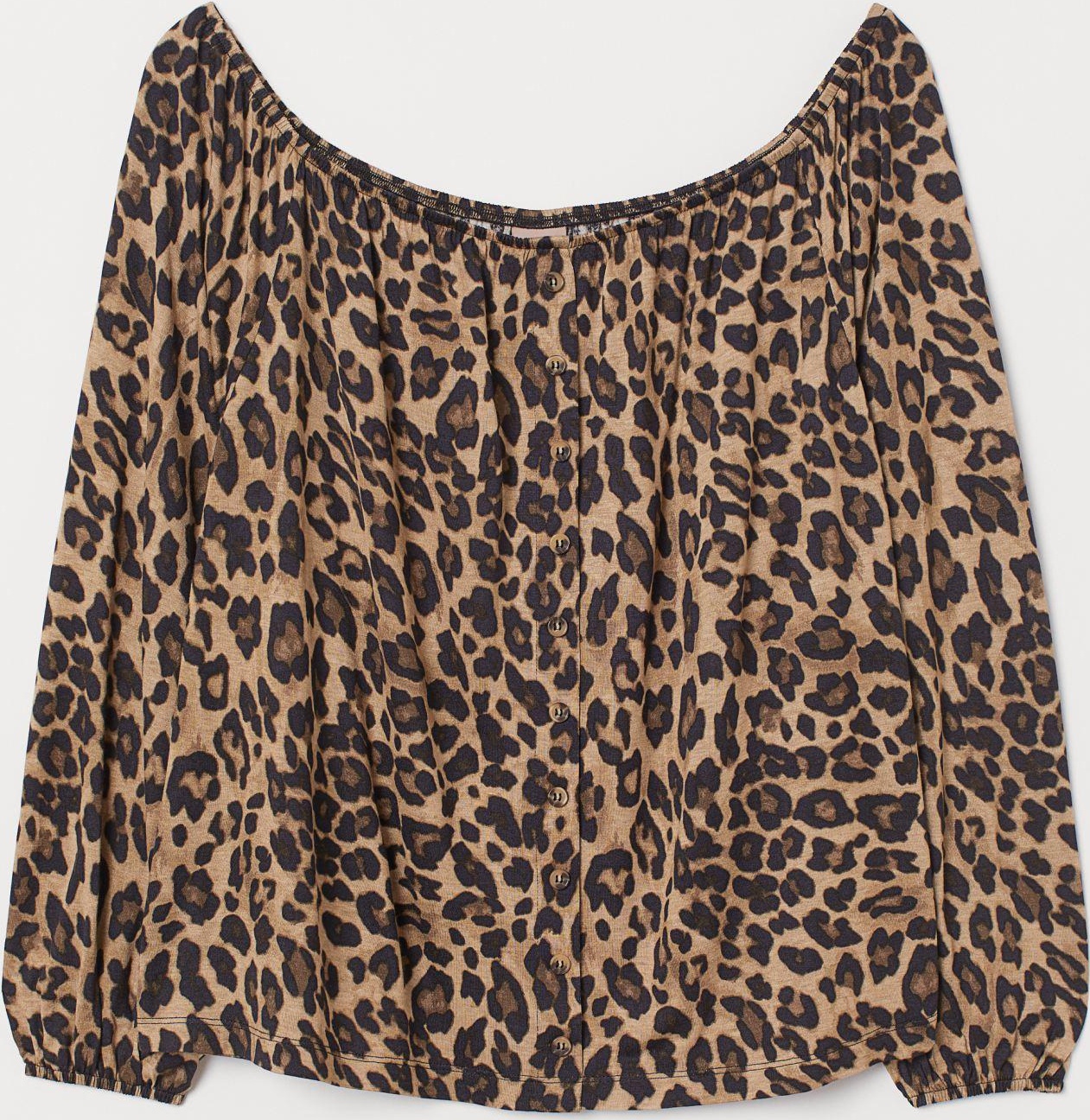 

Блузка H&M 7709169-AAON 4XL Леопардовая