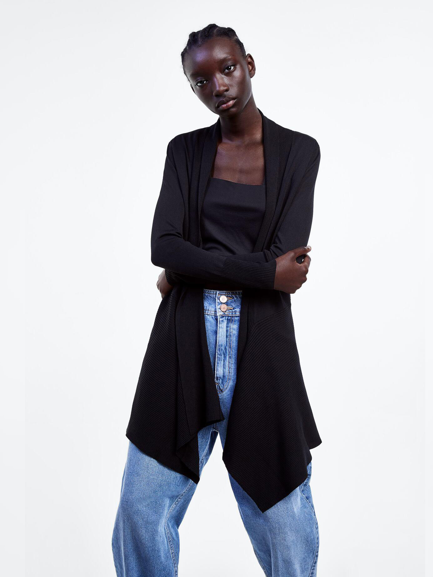 

Кардиган Zara 3471-107-800-AAAD L Черный