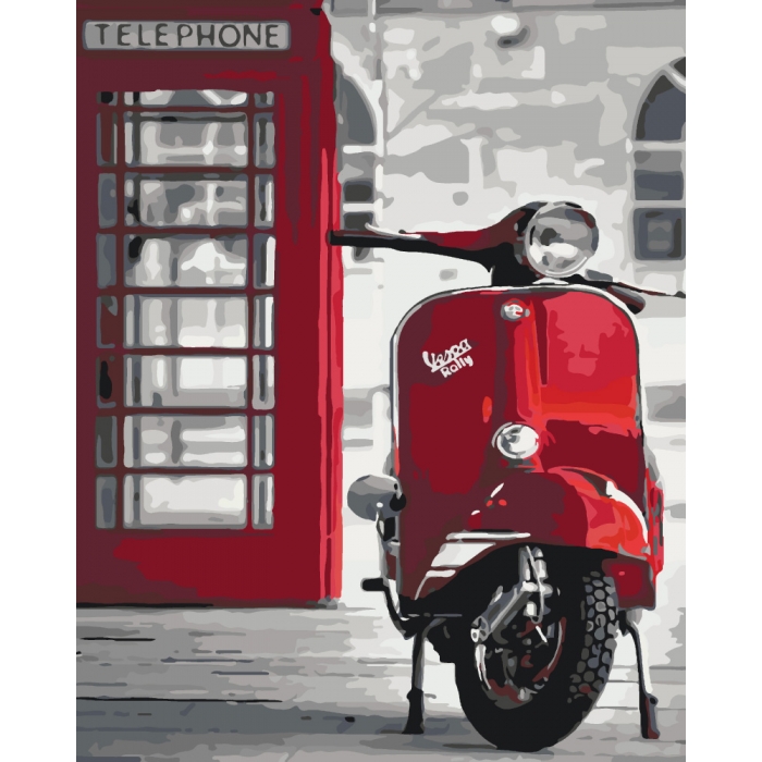 

Картина по номерам ТМ Идейка "Легендарная Vespa" 40*50 см КНО2155
