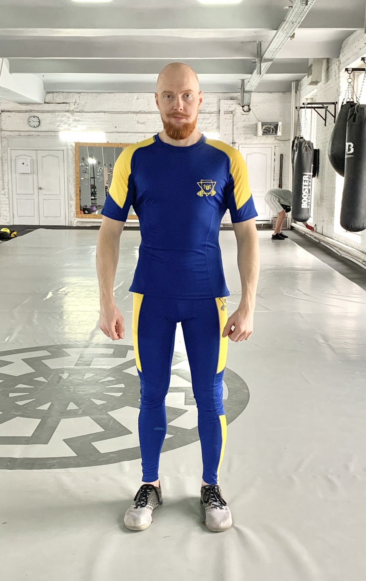 

Тайтсы компрессионные мужские Run UA FitU XL Синий