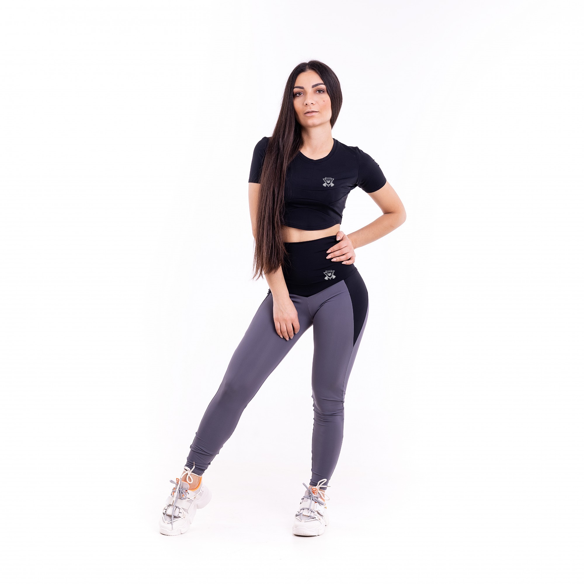 

Спортивный женский костюм (Футболка леггинсы) FitU S Разноцветный