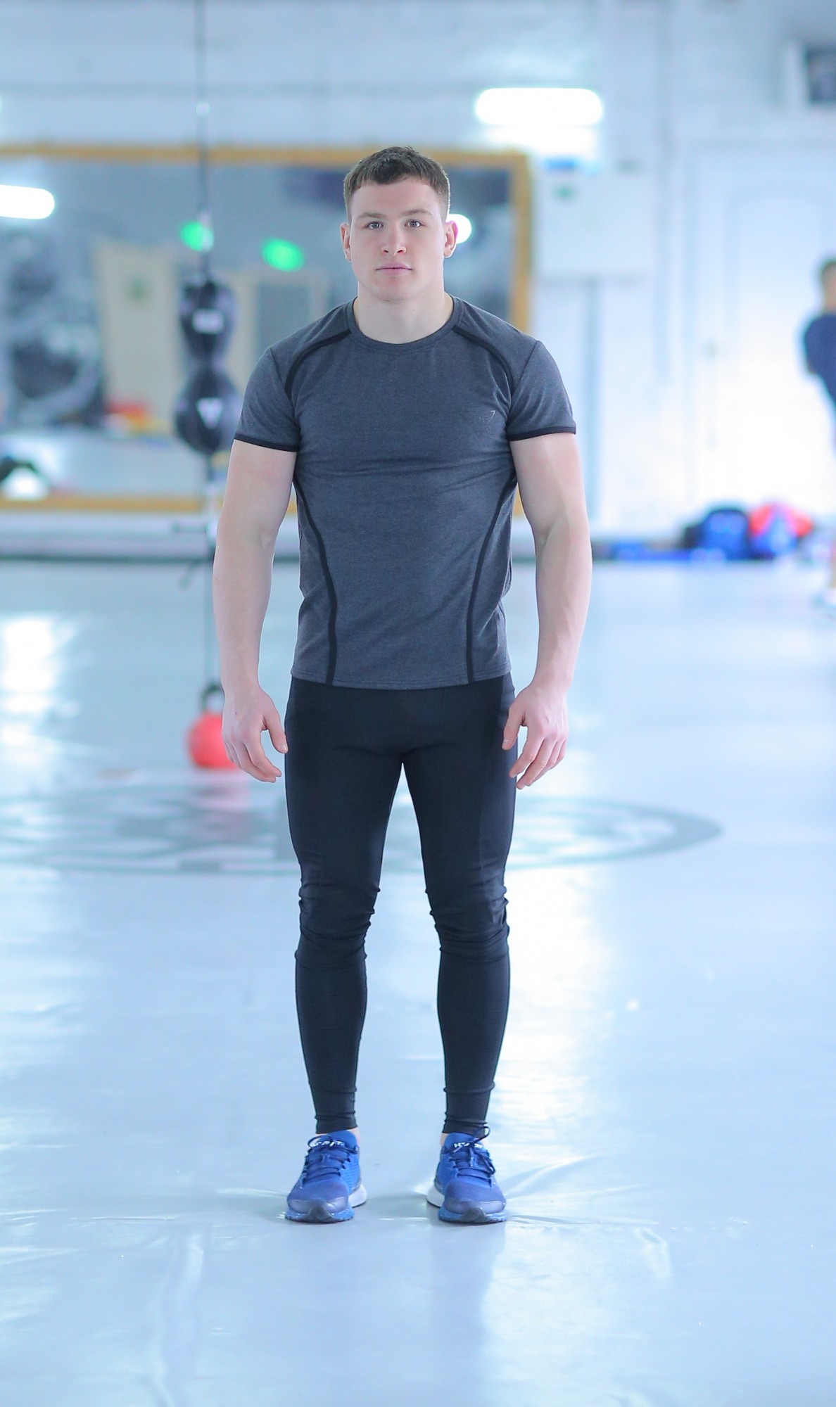 

Спортивная мужская футболка Glory gray FitU M Серый