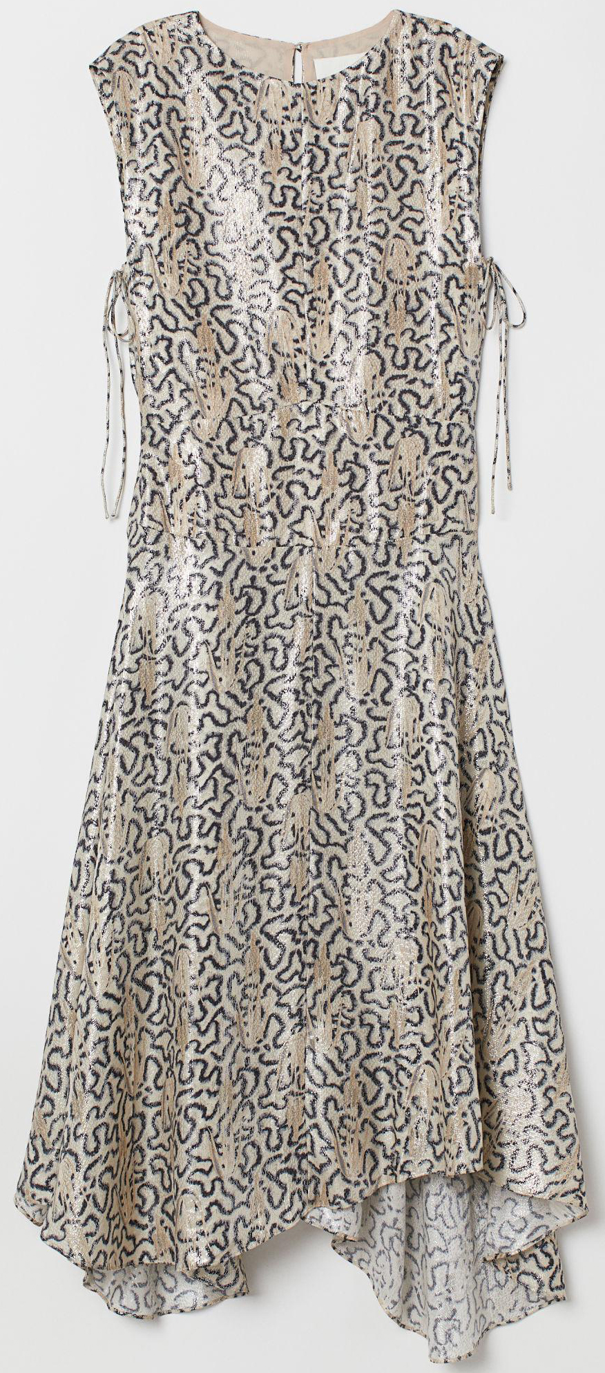 

Платье H&M 7376149-ABFP  Бежевое с черным, Платье H&M 7376149-ABFP 34 Бежевое с черным