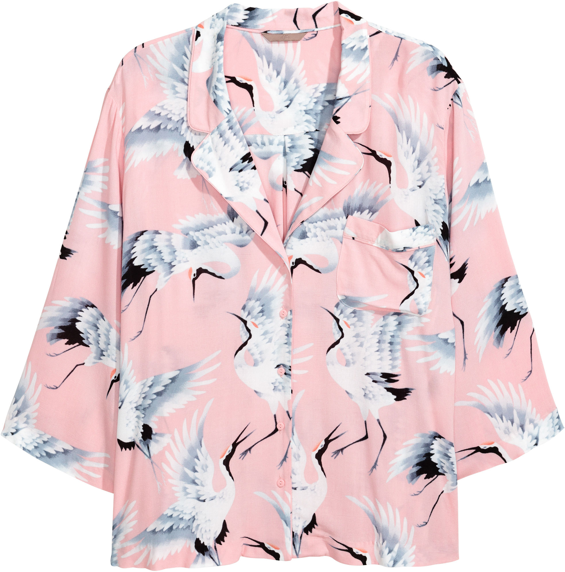 

Блузка H&M 4865596-ABCD 52 Розовая с разноцветным