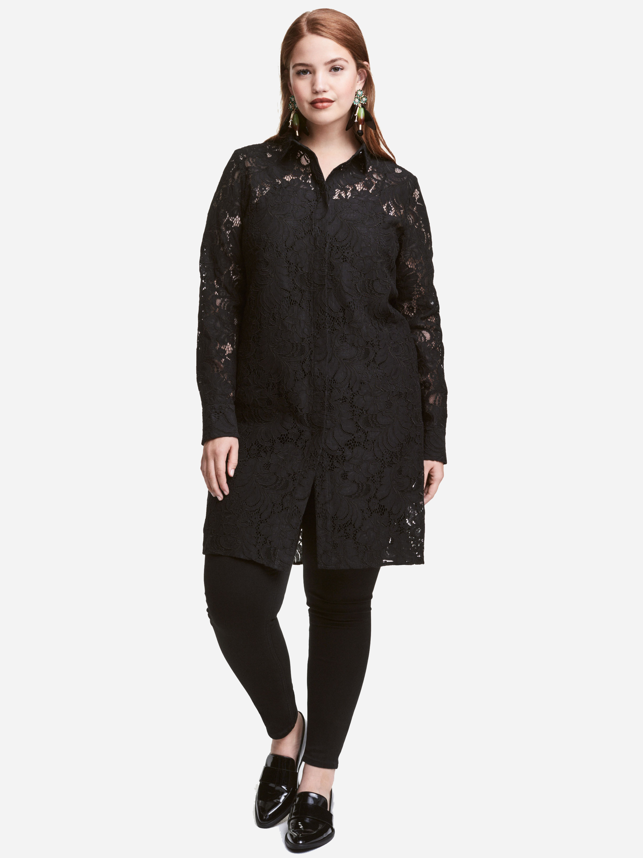 

Рубашка H&M 4381434-AAAD 44 Черная