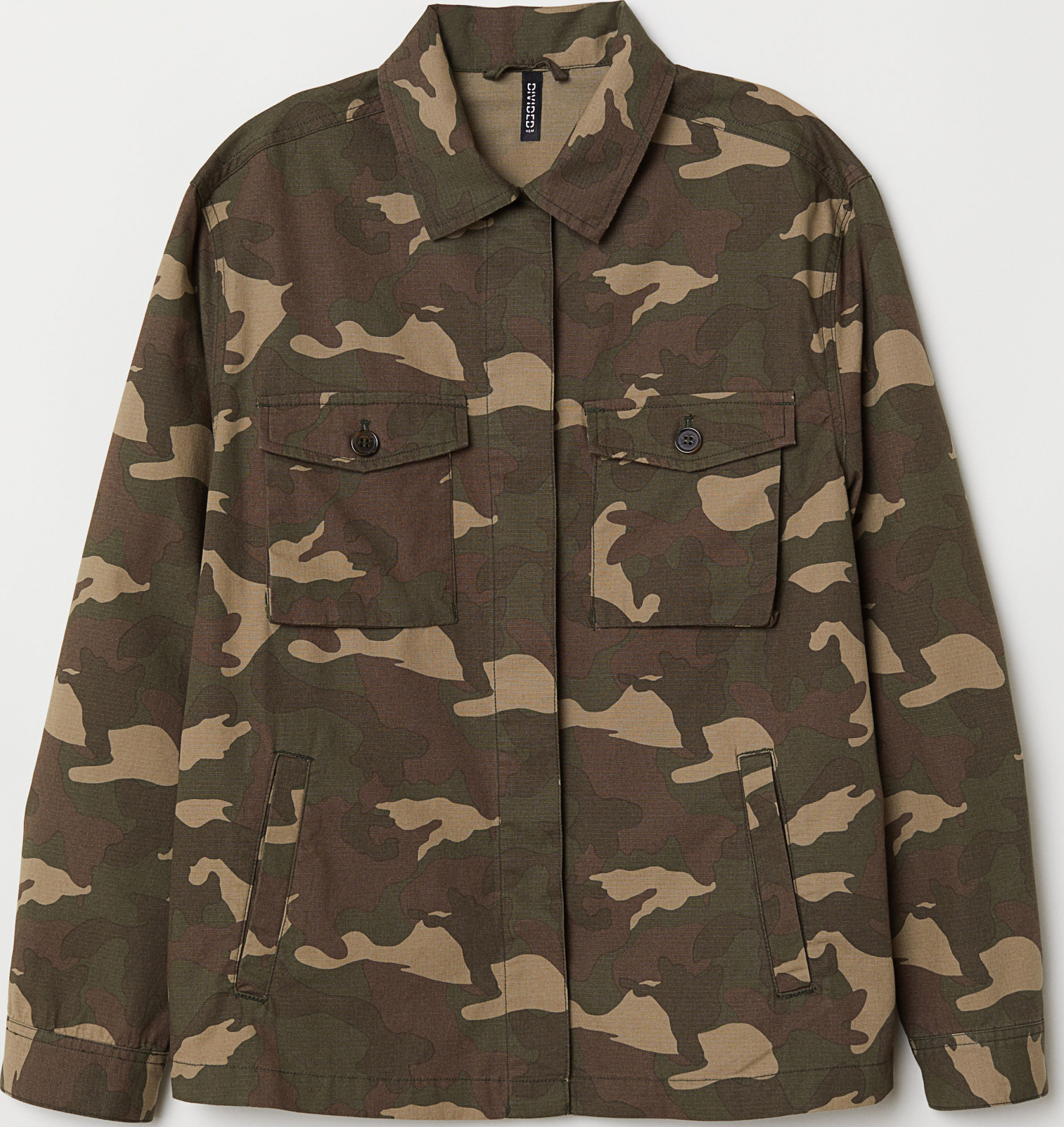 

Куртка-рубашка H&M 6567078-ACYC S Хаки