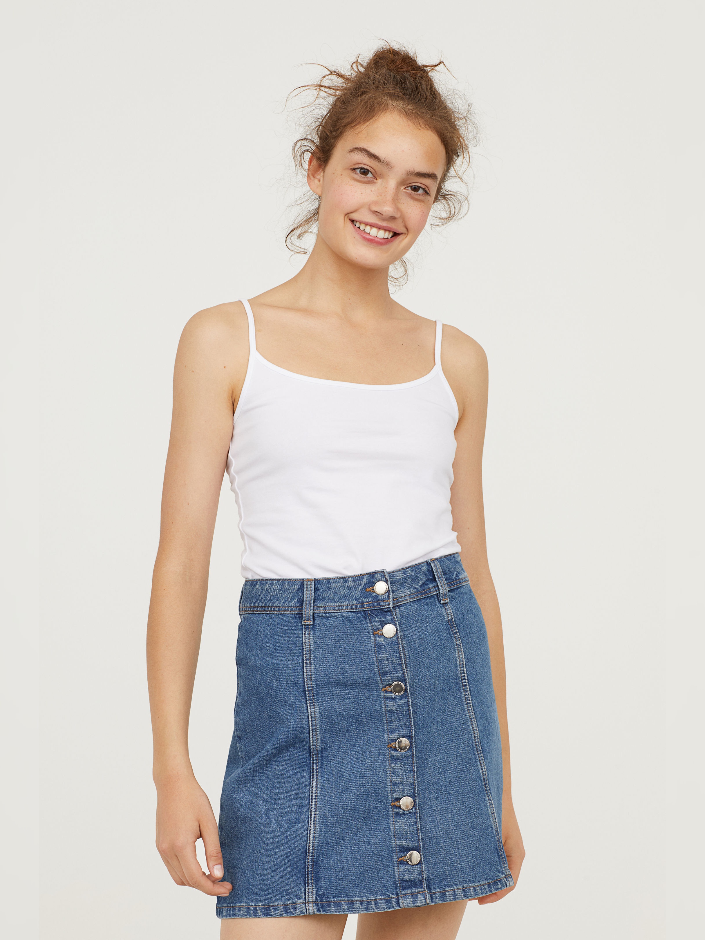 

Майка H&M 6235227-ACTS XL Белая