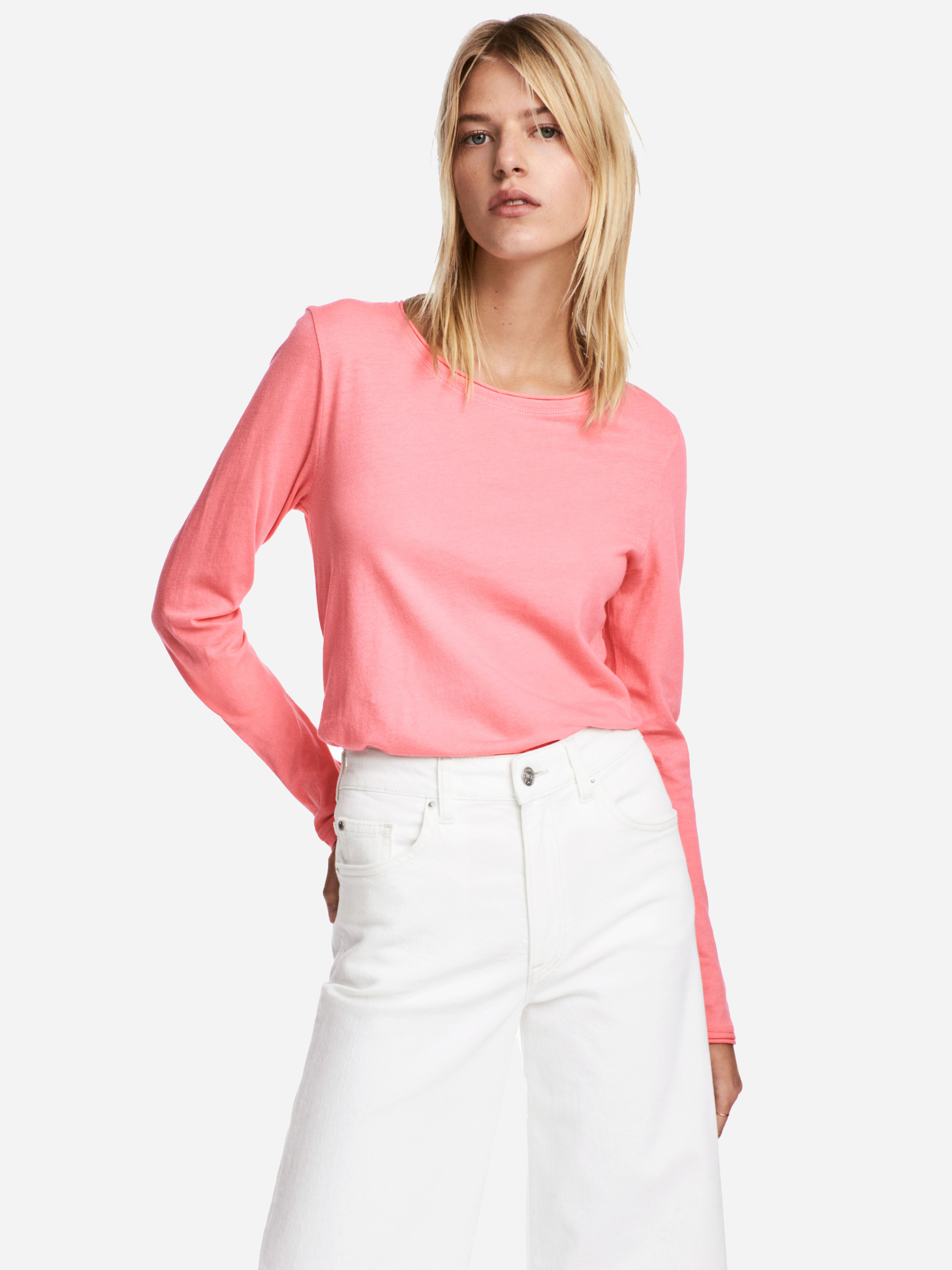 

Лонгслив H&M 5373496-ACWG S Розовый