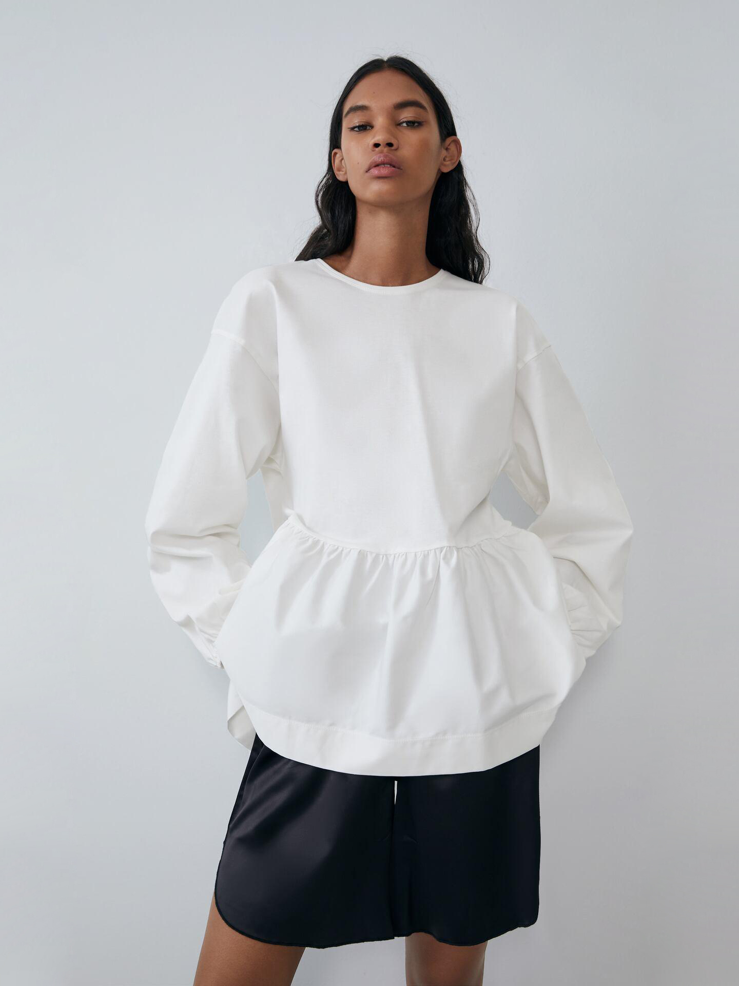 

Блузка Zara 6050-912-250-ACTS M Белая
