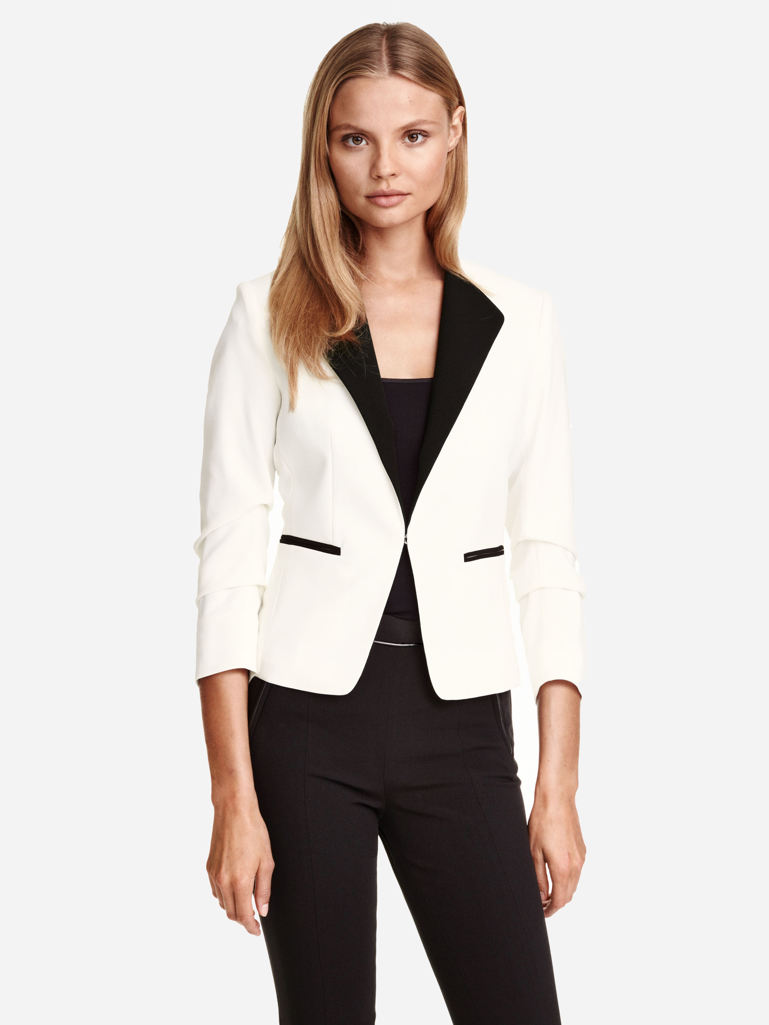 

Жакет H&M 3414132-z 34 Белый с черным