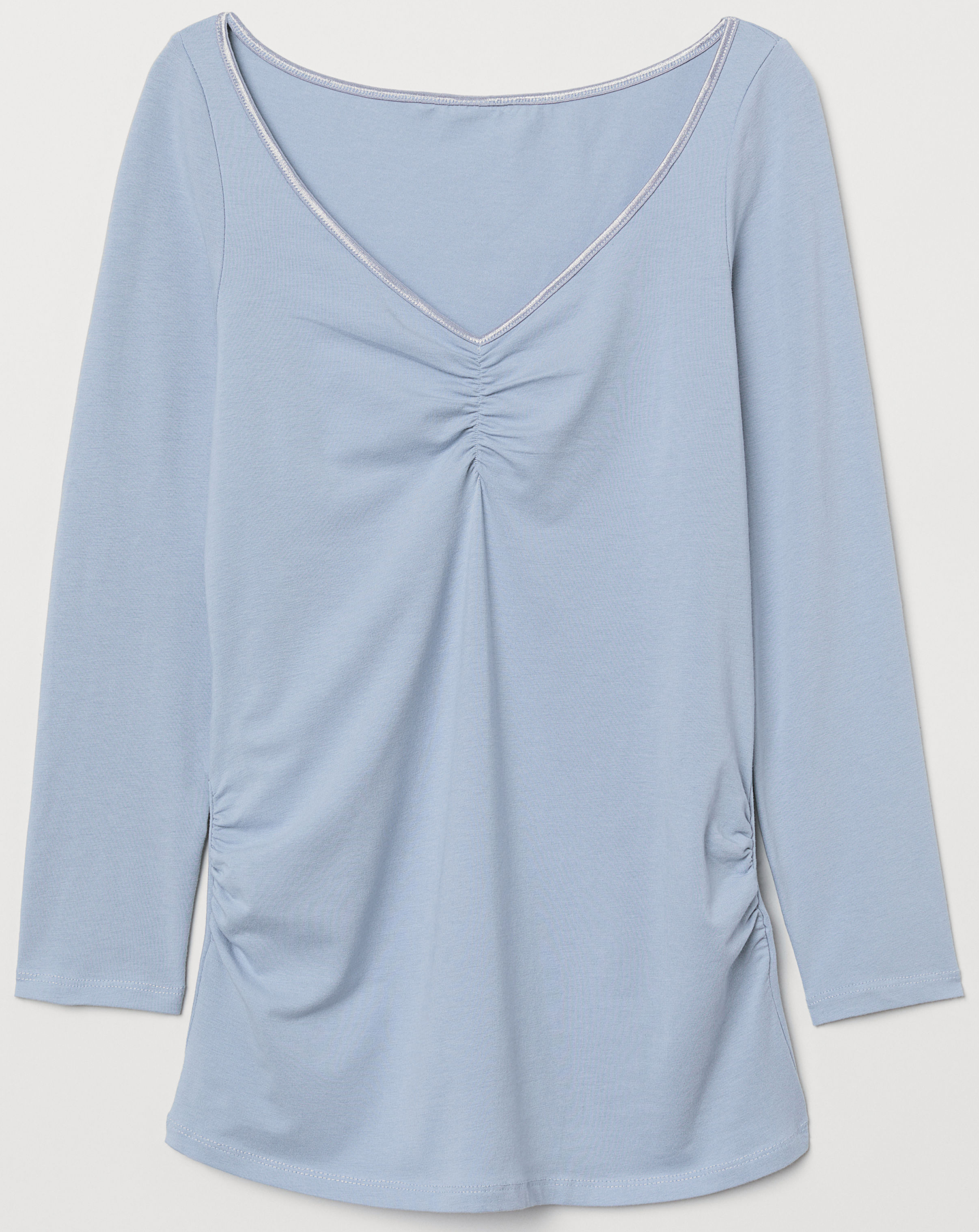 

Лонгслив для беременных H&M 6542158-ACWX S Светло-синий