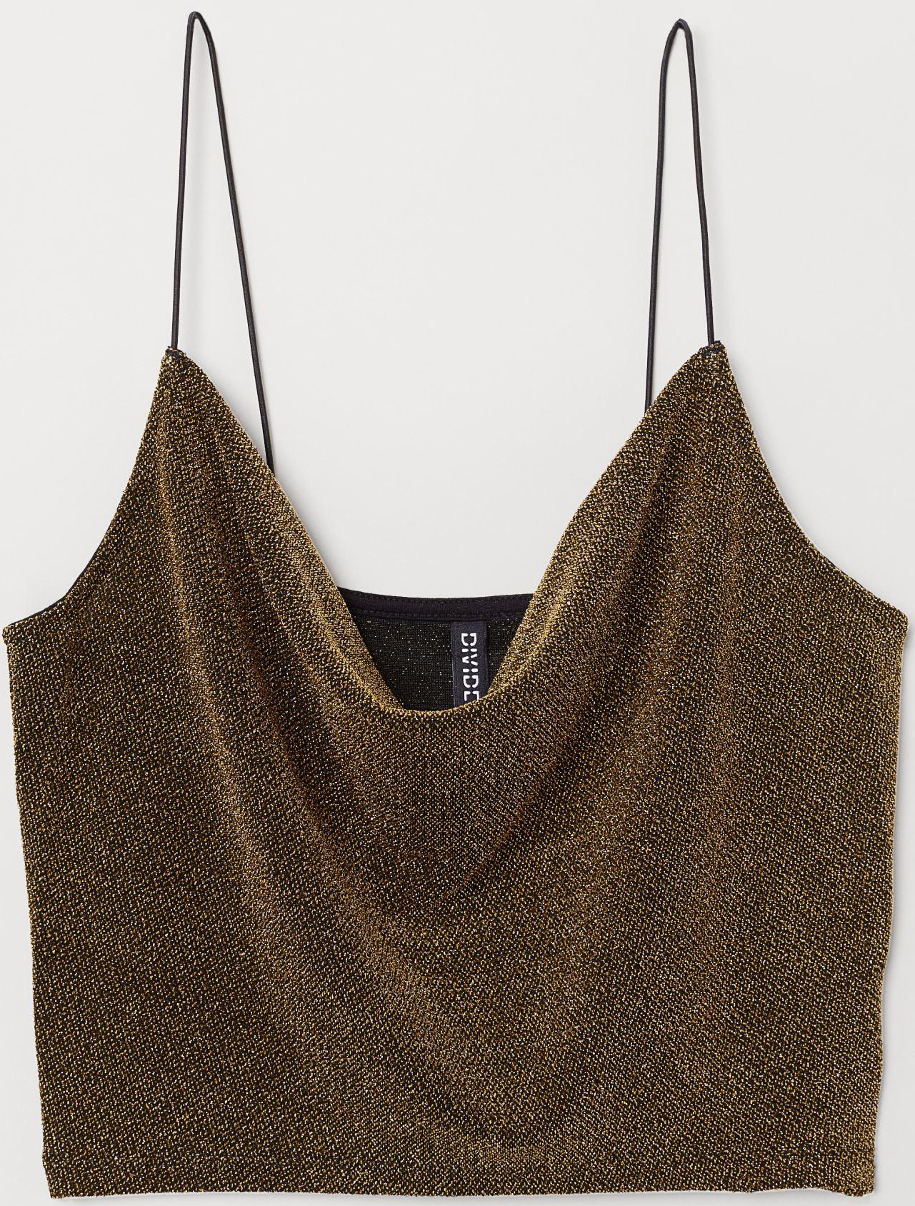 

Топ H&M 6579138-ABSM L Золотистый с черным
