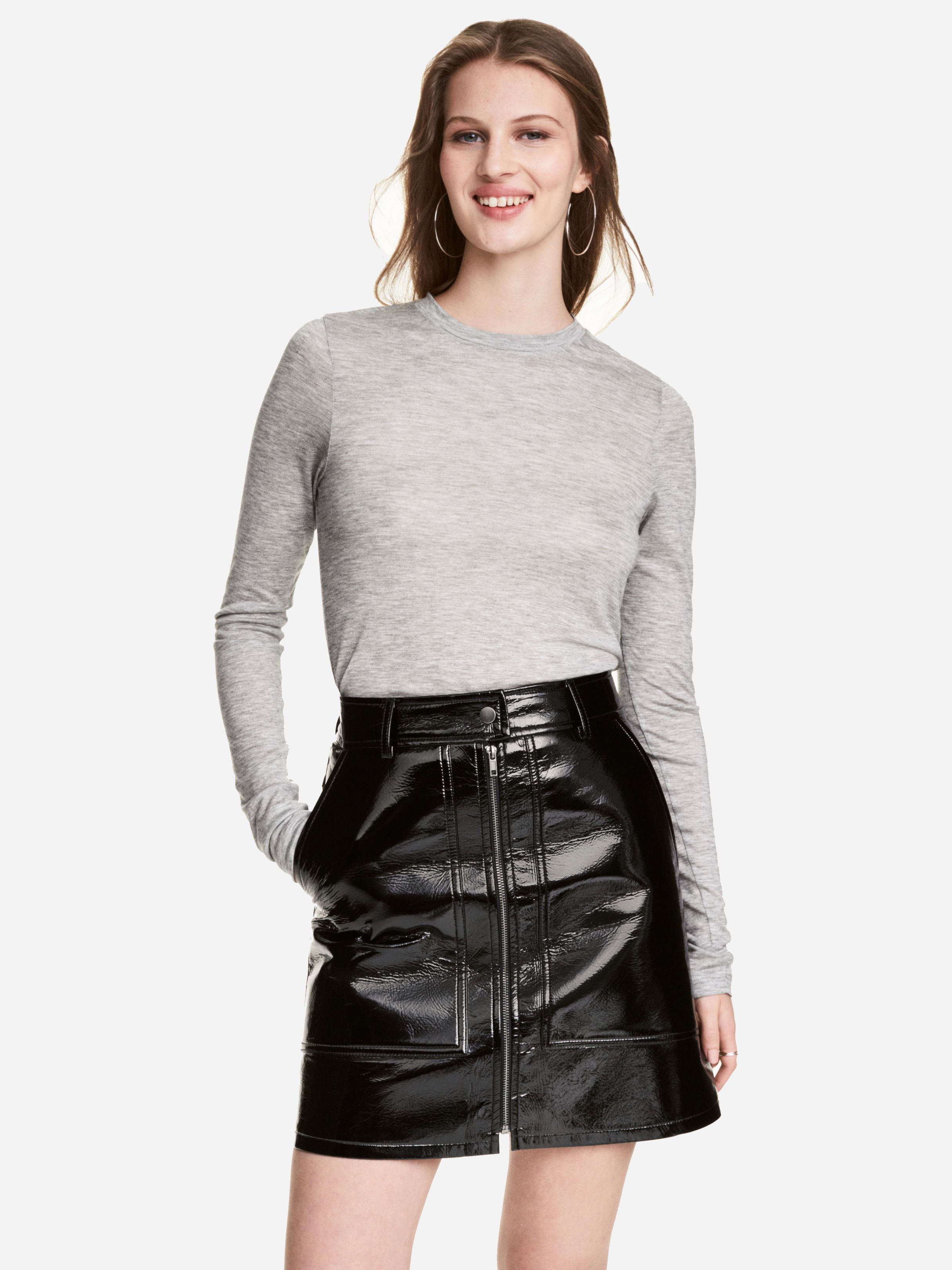 

Лонгслив H&M 4795355-ABKU 44 Серый