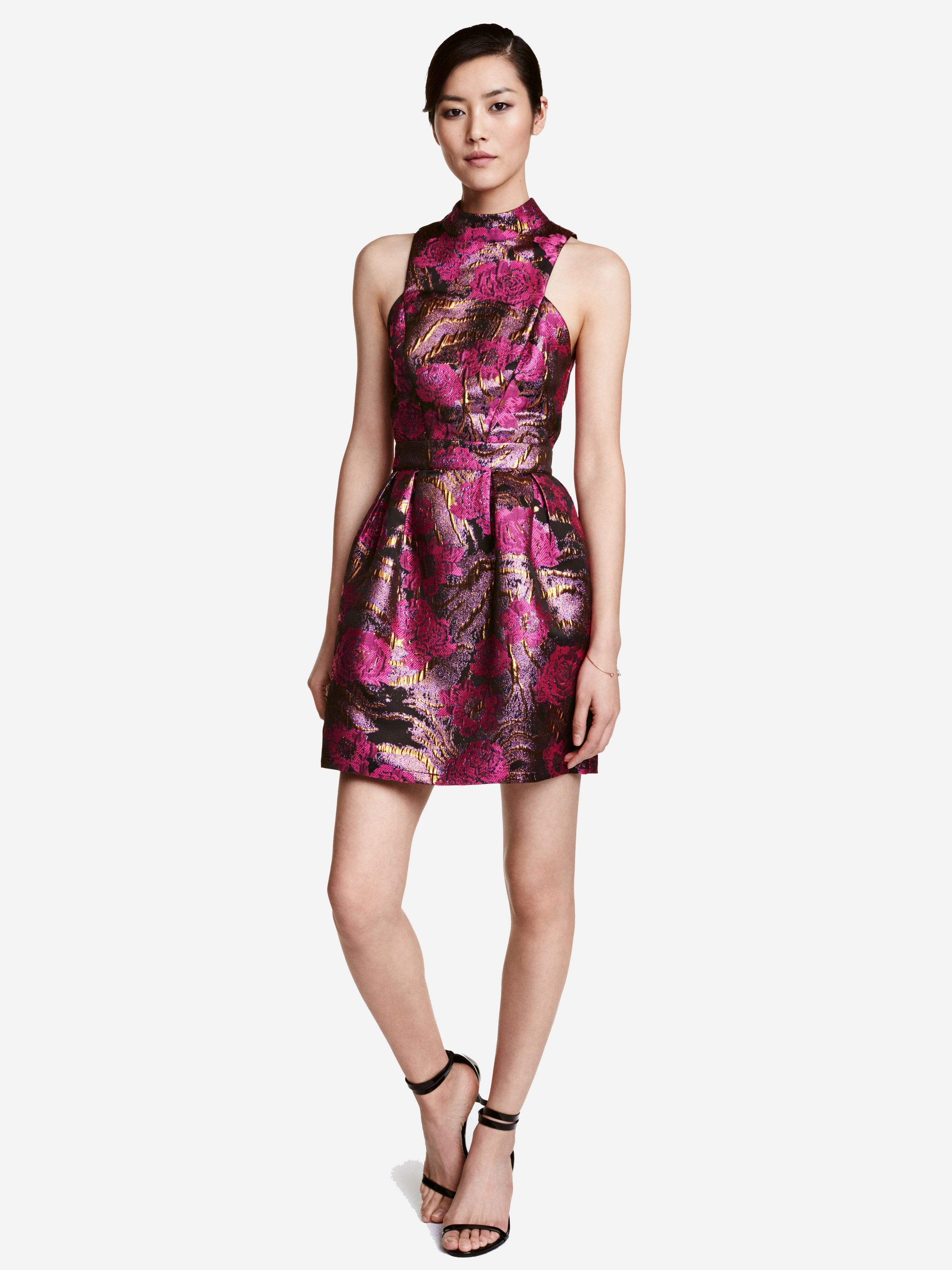 

Платье H&M 4302114-AAUN 38 Разноцветное с розовым