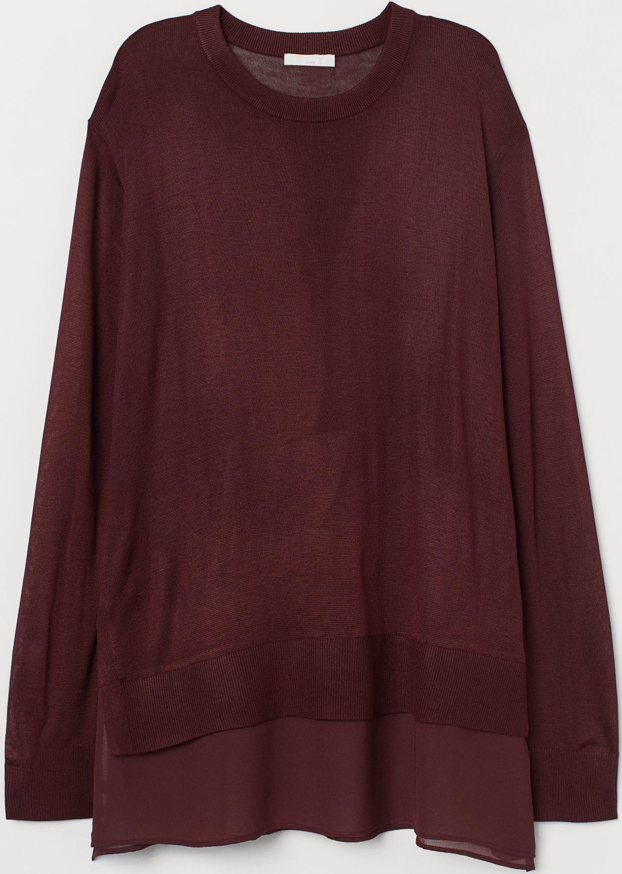 

Джемпер для беременных H&M 7885110-ACUK L Бордовый