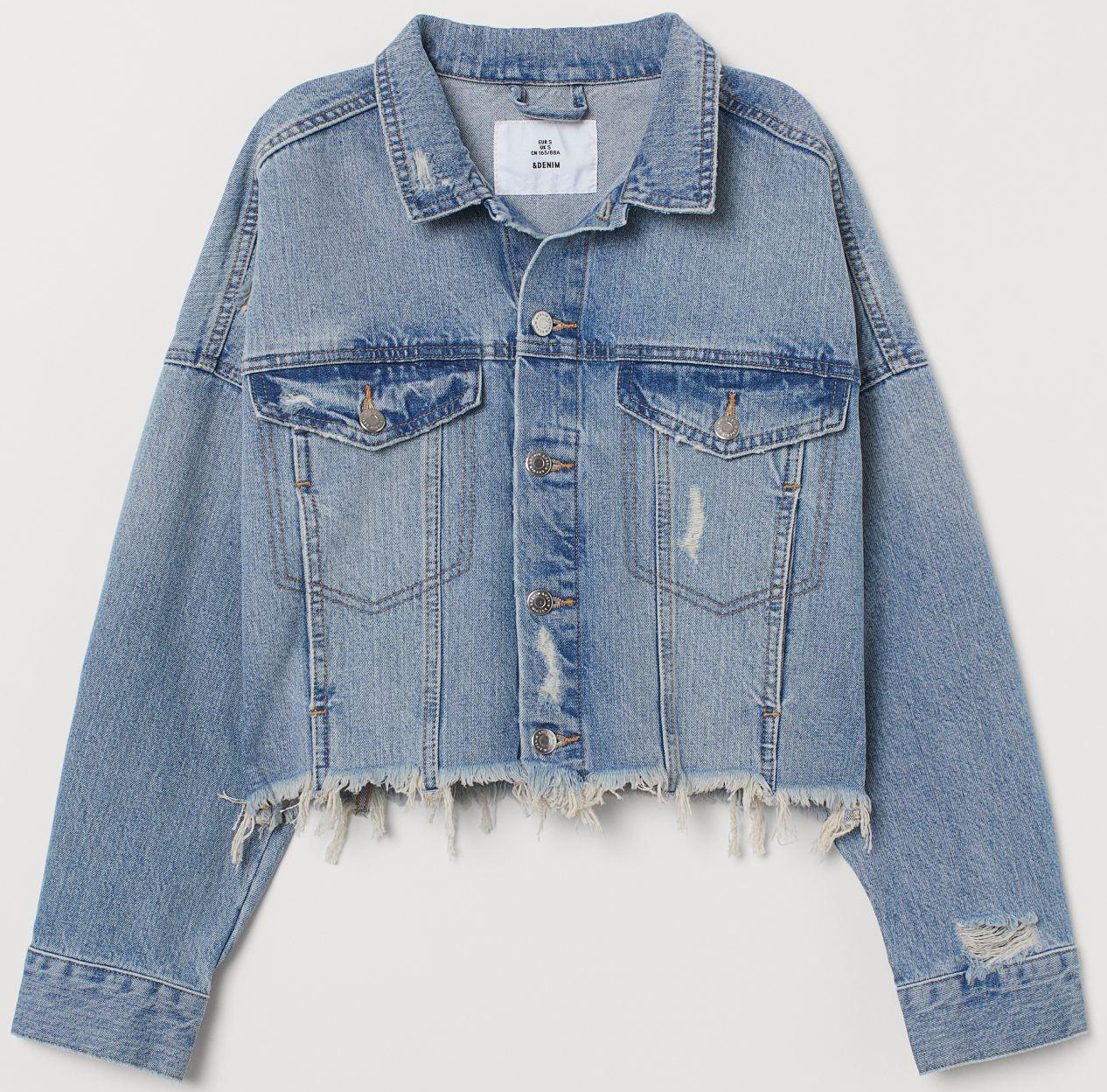 

Джинсовая куртка H&M 7077771-ACXD S Синяя