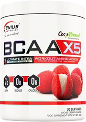 Акція на Аминокислота Genius Nutrition BCAA-X5 360 г Личи (5401934710921) від Rozetka UA