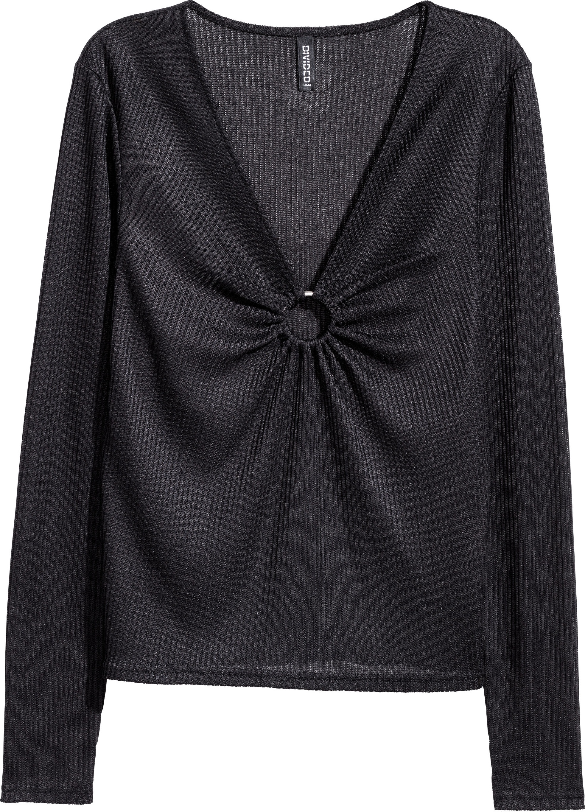 

Лонгслив H&M 6059326-AAAD L Черный