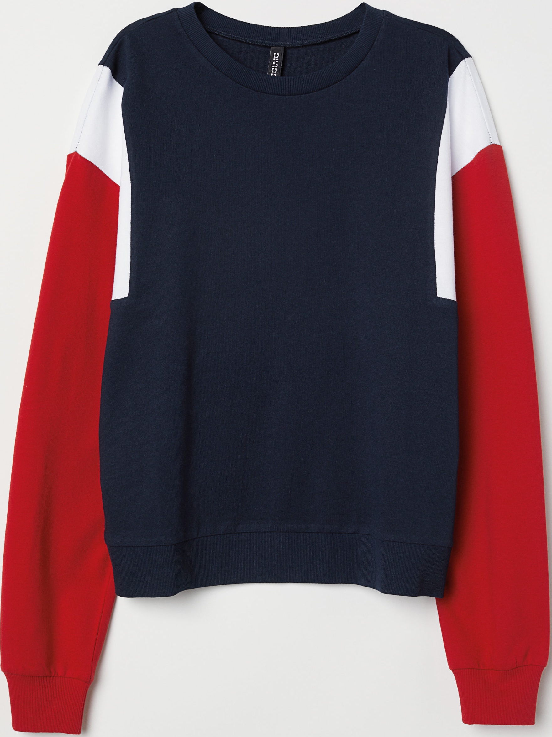 

Свитшот H&M 6331308-ADYY M Темно-синий с красным и белым