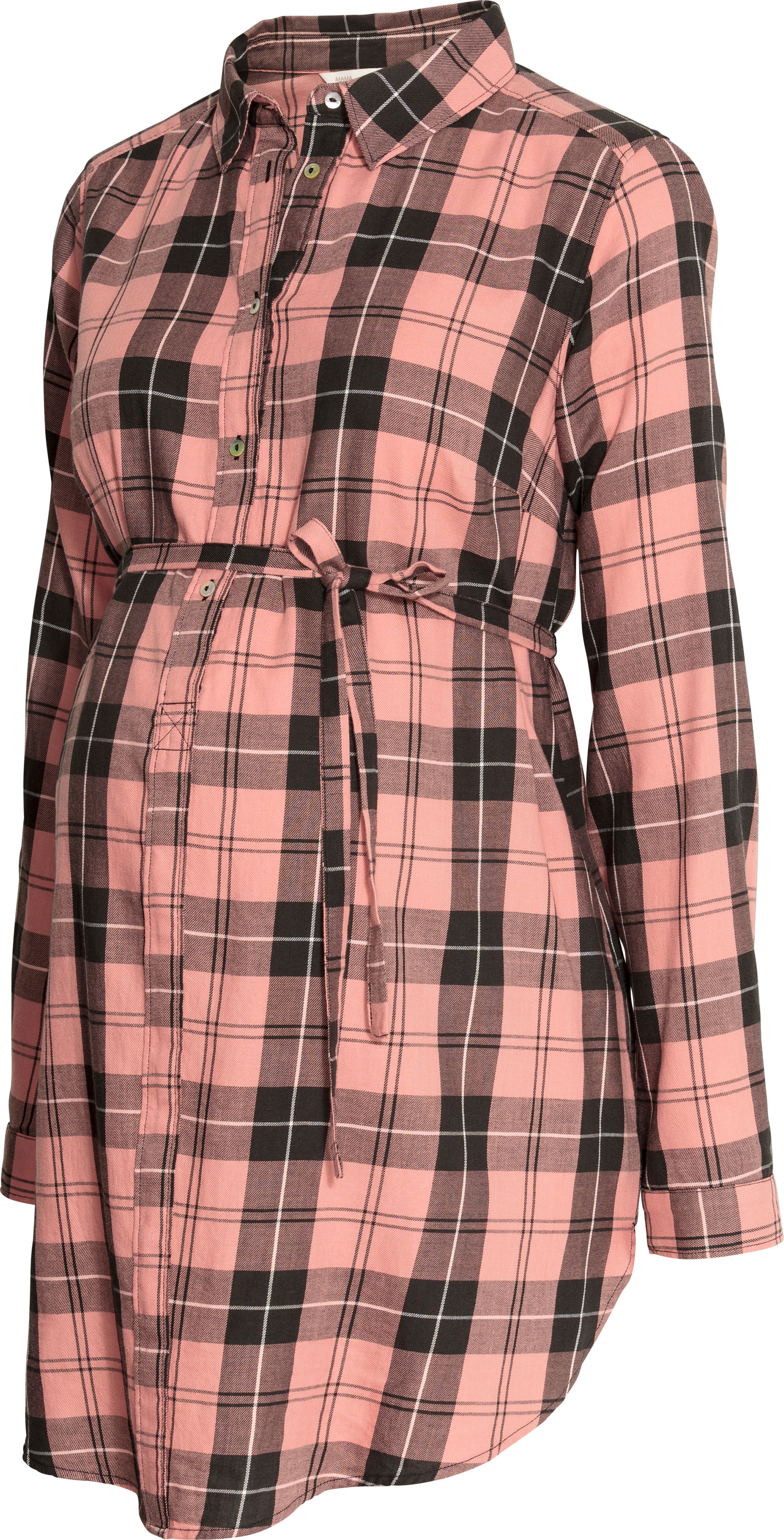 

Рубашка для беременных H&M 4834896-ABXX XL Розовая с черным