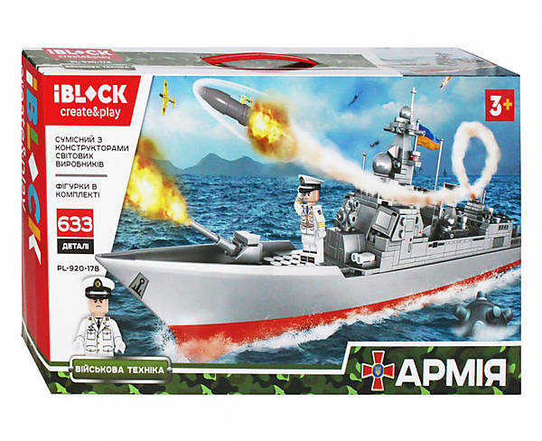 

Конструктор "АРМИЯ" 633 детали IBLOCK (PL-920-178)