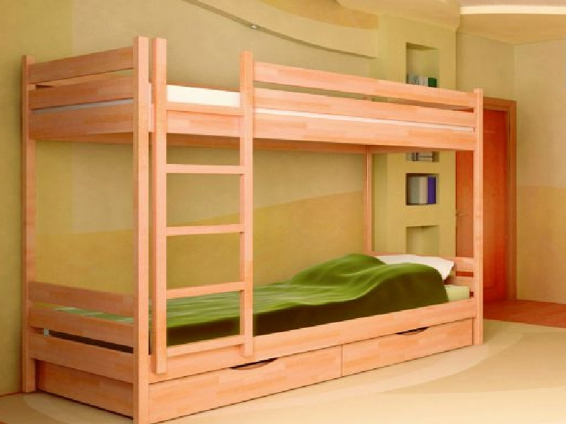 

Двухярусная кровать Dreamwood Нота, цвет орех, массив сосна