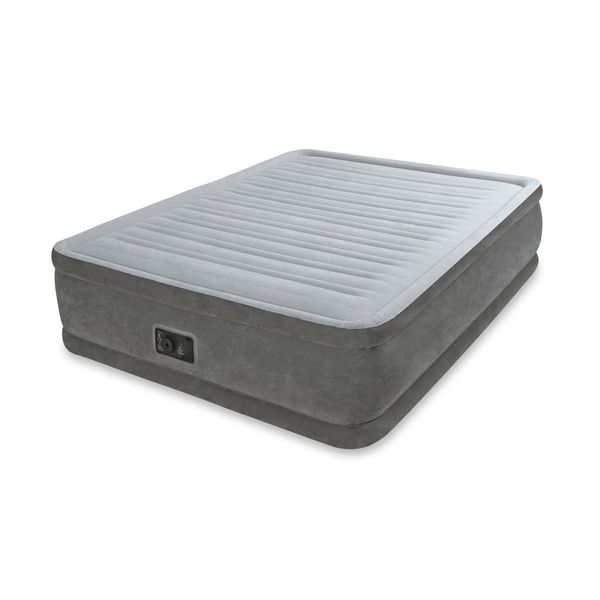 

Двуспальная надувная кровать Intex 64414 (1.52 x 2.03 x 46 см) Comfort-Plush Airbed + Встроенный электронасос 220В