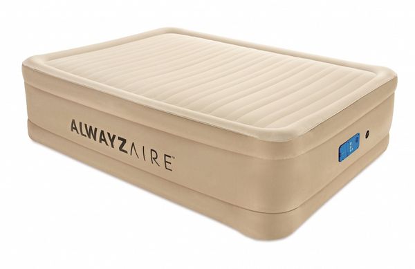 

Надувная кровать двуспальная Bestway 69037 Alwayzaire Fortech (203х152х51см) встроенный электронасос 220В с автоподкачкой
