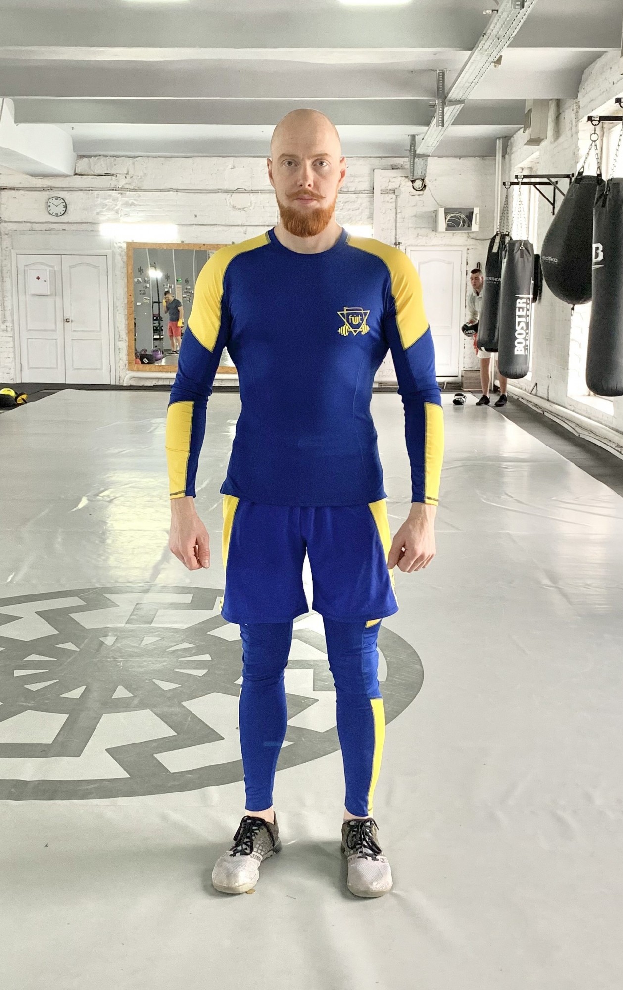 

Спортивный мужской набор (Рашгард тайтсы шорты) Force UA 3 0 FitU XL Синий