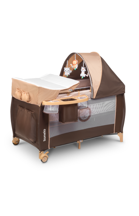 

Манеж-кроватка SVEN PLUS BEIGE STRIPES Lionelo 125x65x77 см (det0004328)