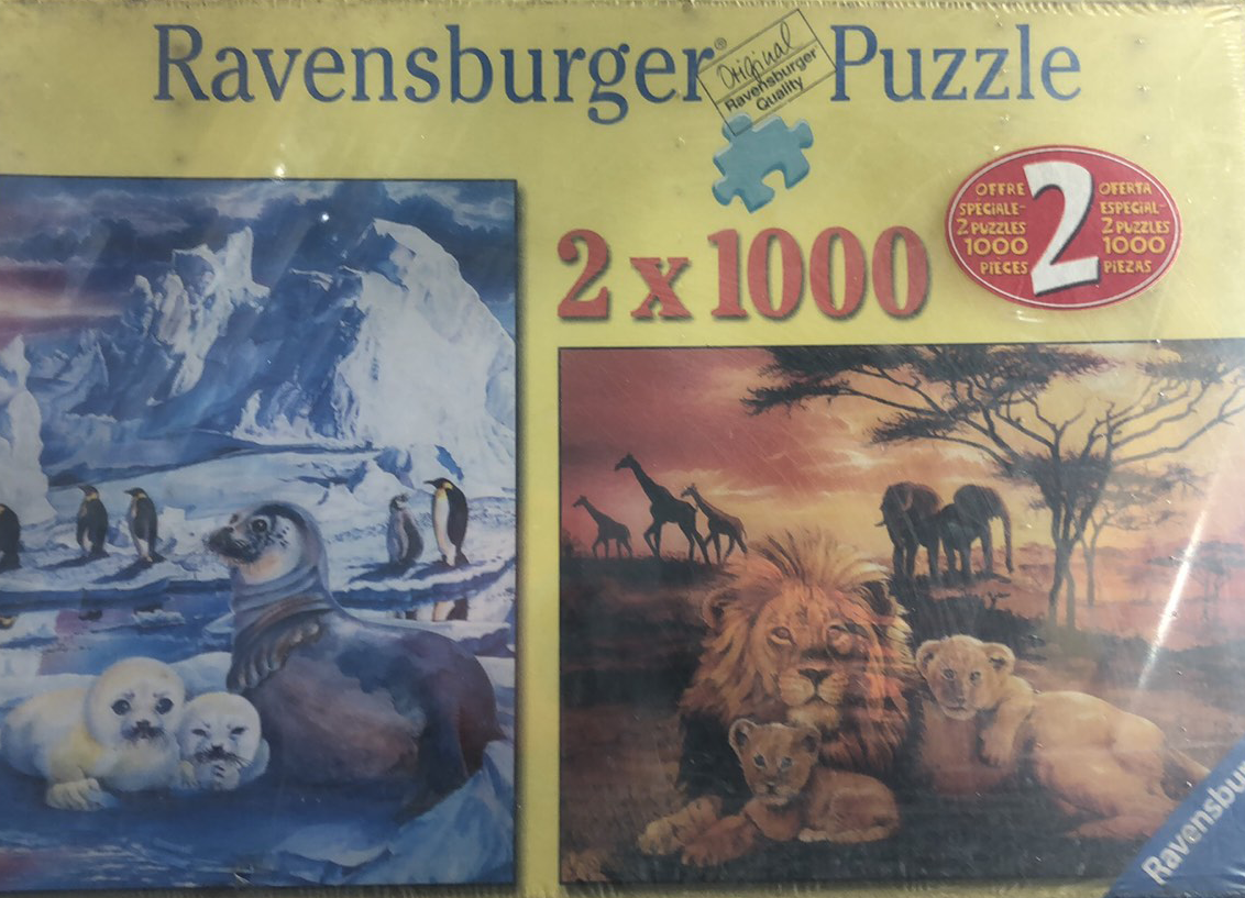 

Пазл Ravensburger Дикие Животные 2х1000 эл.
