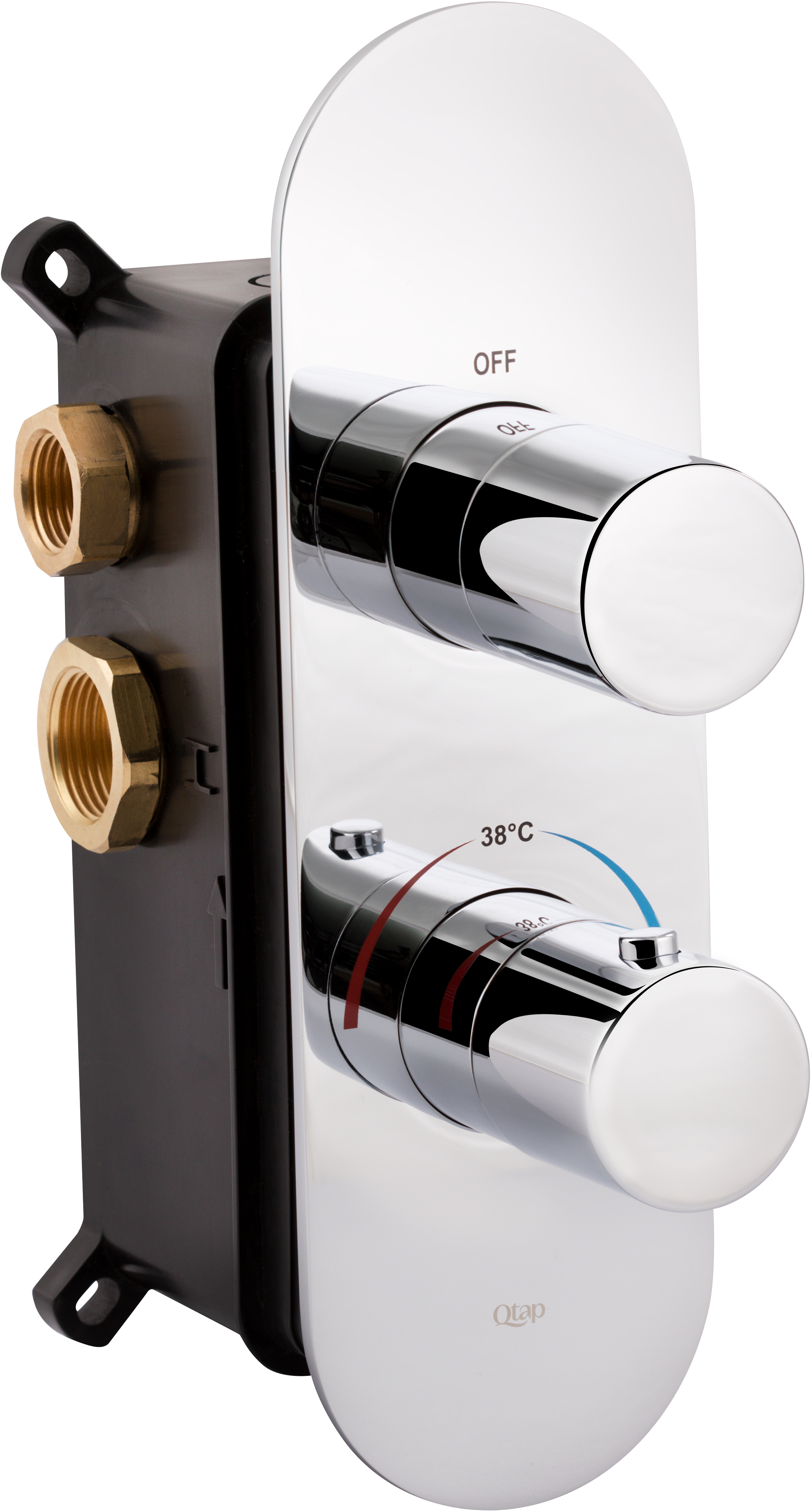 

Смеситель скрытого монтажа для душа QTAP Votice 65T105OGC