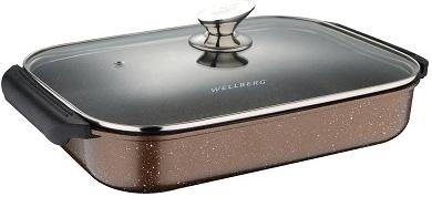 

Сотейник Wellberg Kasian Brown 32х25см с мраморным покрытием