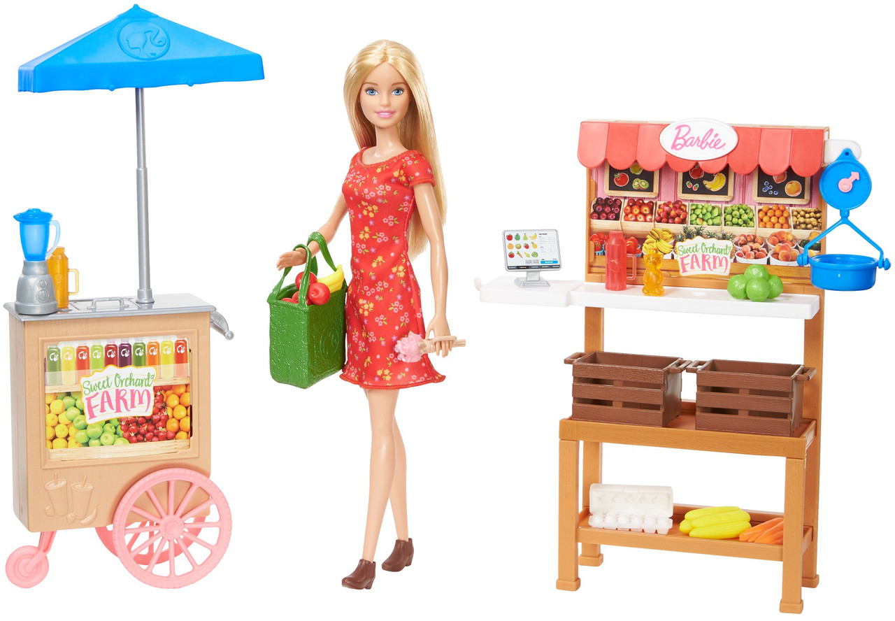 

Кукла Барби Ферма и магазин Barbie Sweet Orchard Farm Farmers Market with Barbie