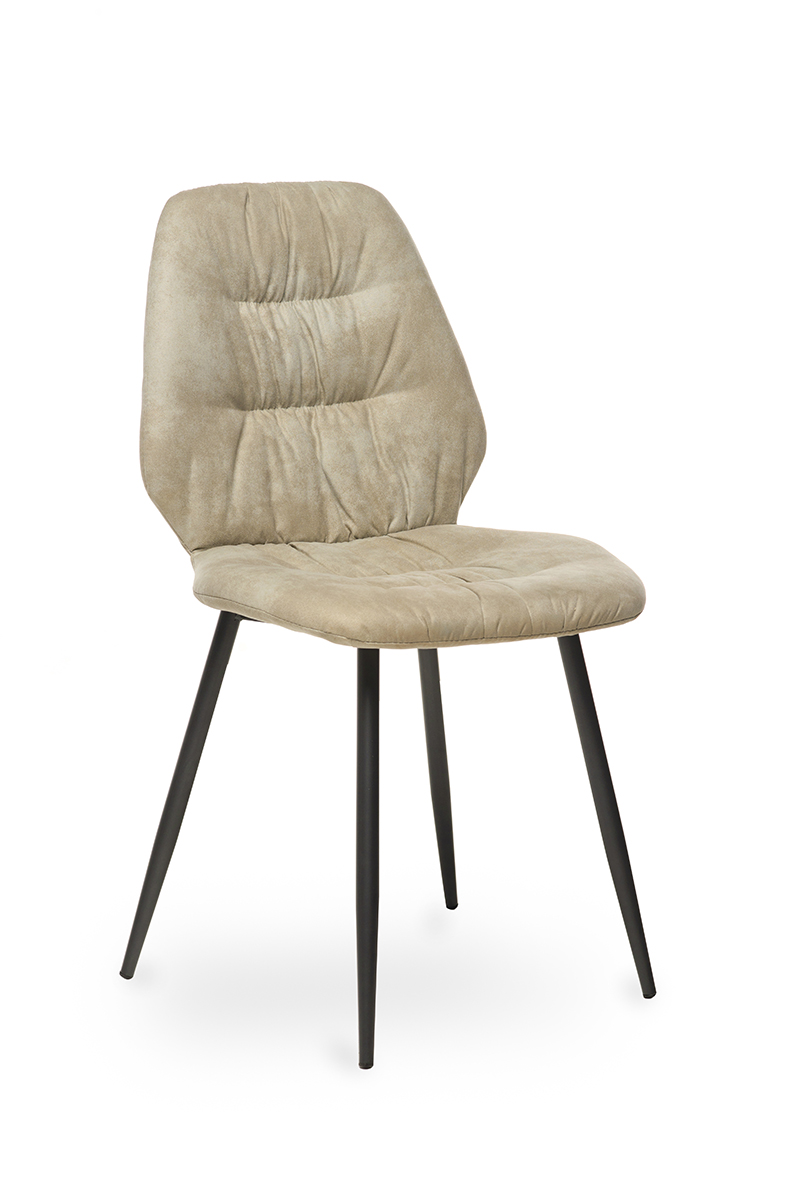 

Обеденный стул для кухни, бара, кафе металл крашеный / ткань M-17 Vetro Mebel цвет Сивый