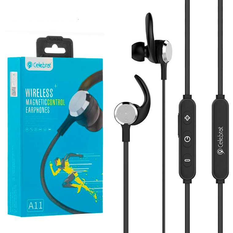 

Bluetooth наушники с микрофоном Celebrat A11 черные