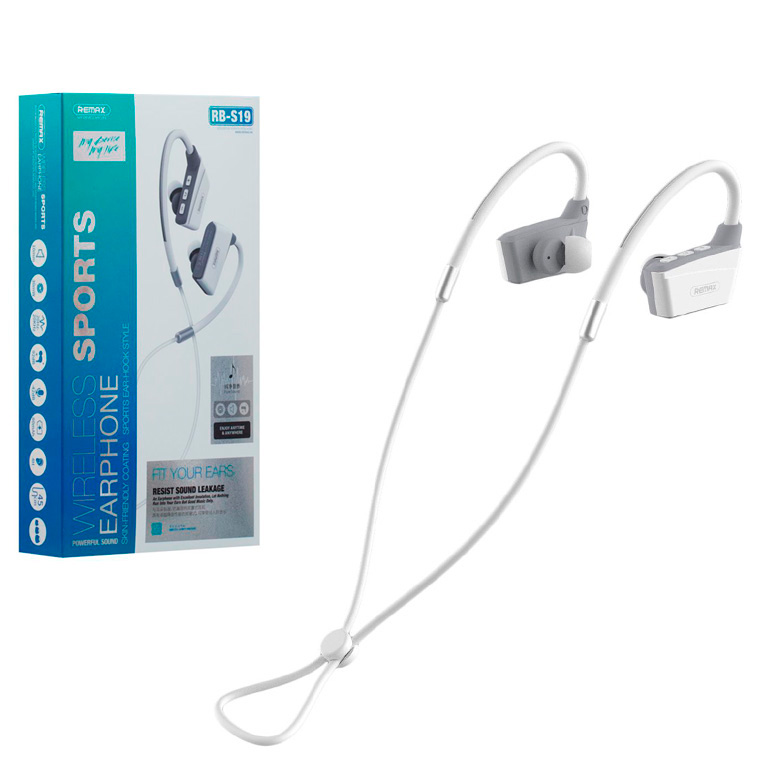 

Bluetooth наушники с микрофоном Remax RB-S19 белые