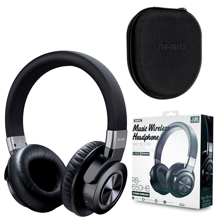 

Bluetooth наушники с микрофоном Remax RB-650HB черные