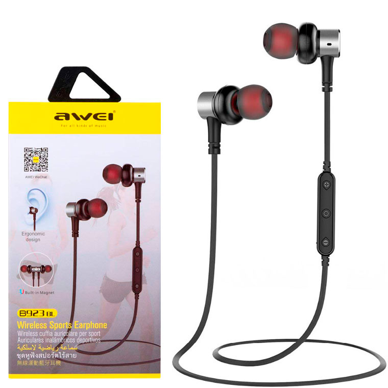 

Bluetooth наушники с микрофоном AWEI B923BL черные