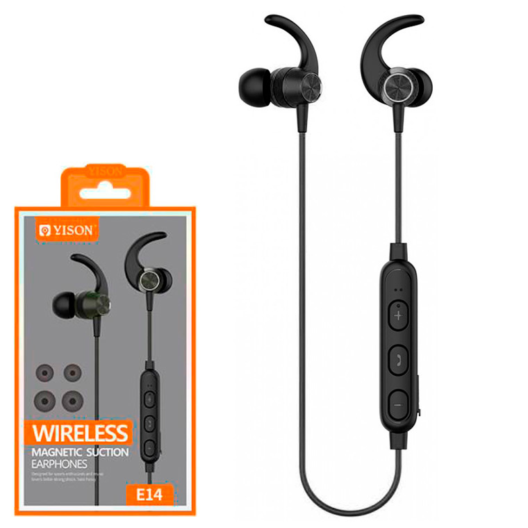 

Bluetooth наушники с микрофоном Yison E14 черные