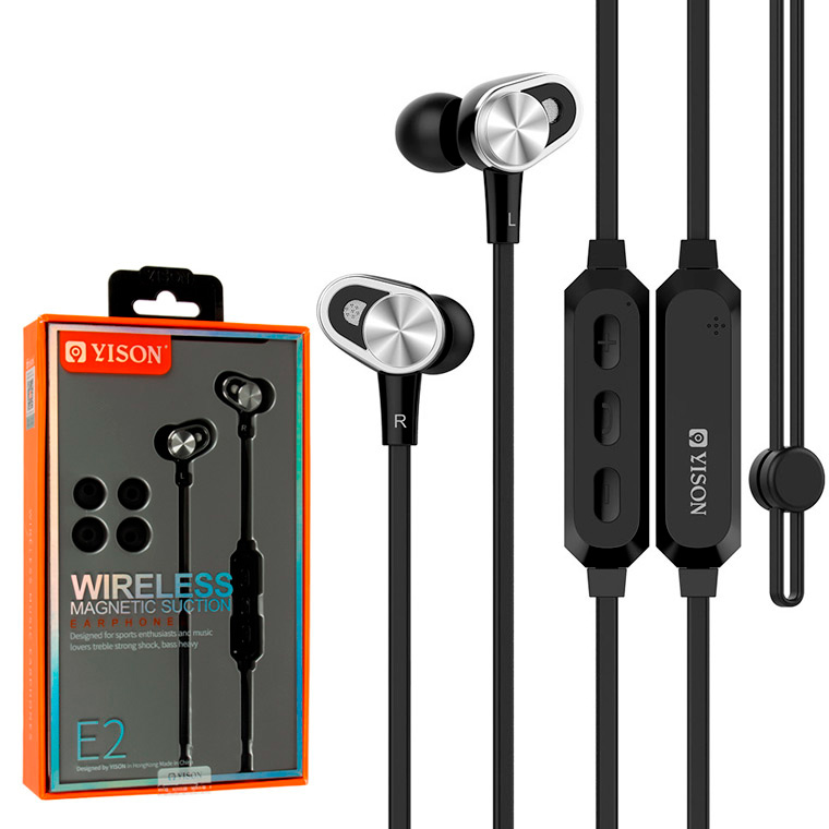

Bluetooth наушники с микрофоном Yison E2 черные