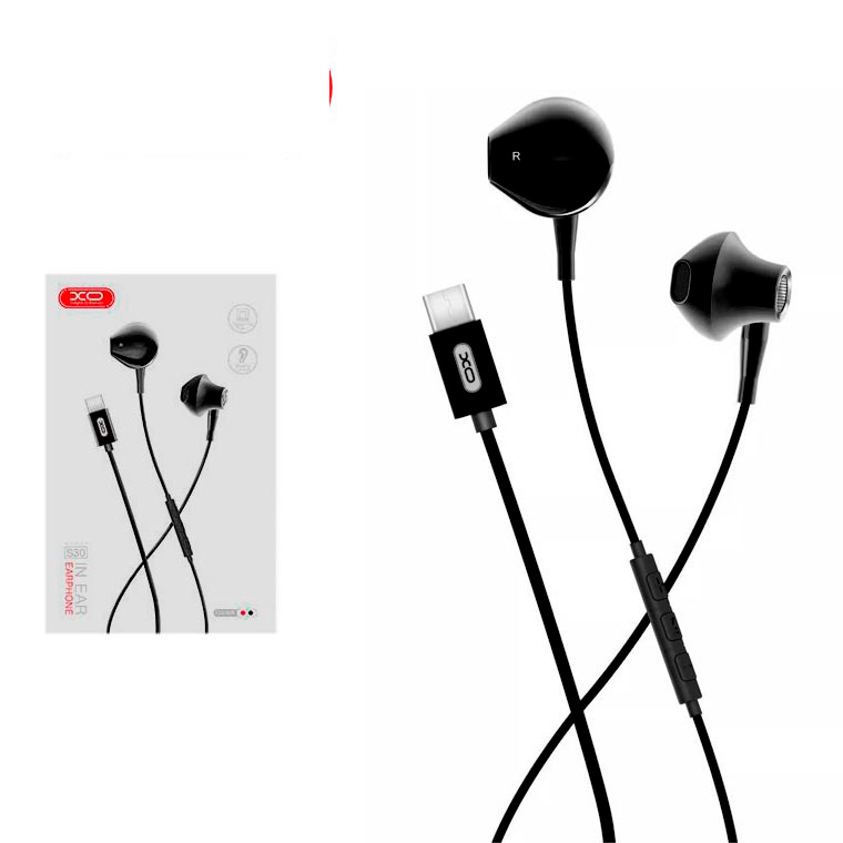 

Наушники с микрофоном XO S30 Type-C черные