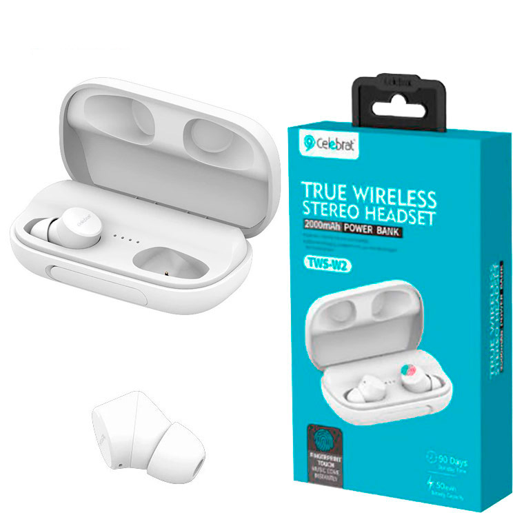 

Bluetooth наушники с микрофоном Celebrat TWS-W2 белые