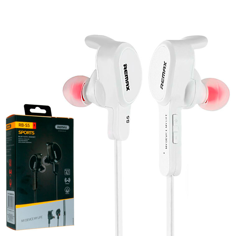 

Bluetooth наушники с микрофоном Remax RB-S5 белые