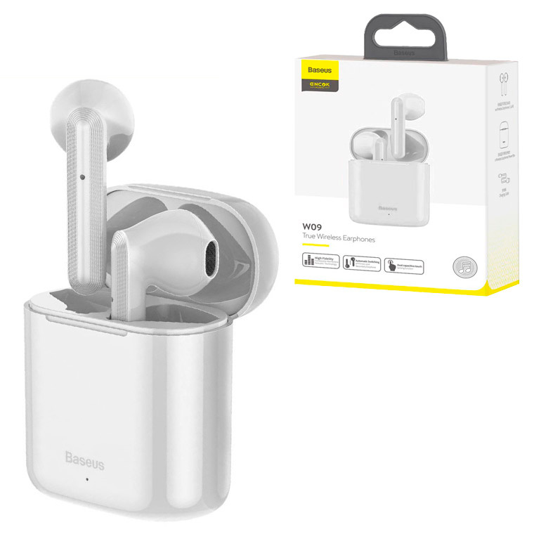 

Bluetooth наушники с микрофоном Baseus Encok NGW09 TWS белые