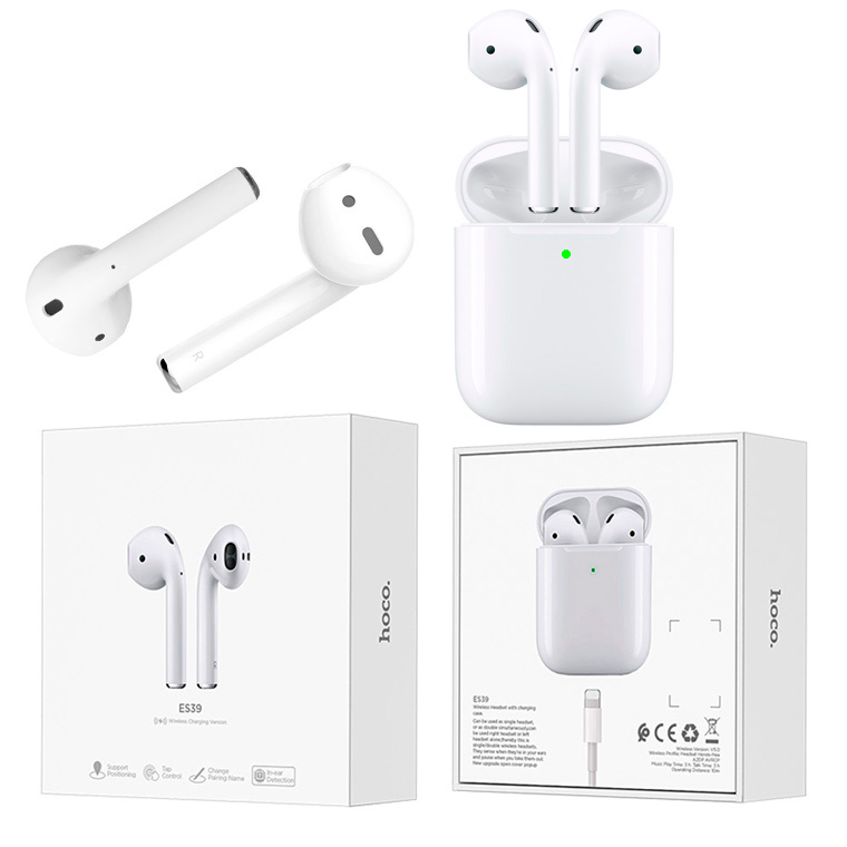 

Bluetooth наушники с микрофоном Hoco ES39 белые