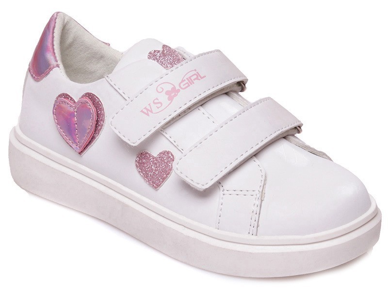 

Кеди Weestep (26р.) 16,5 см білі з сердечком