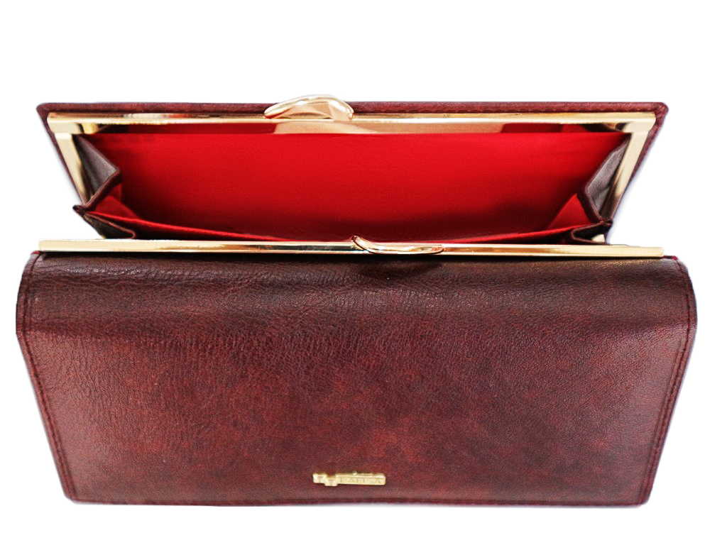 

Кошелек Balisa MNBB115 женский кожаный бордовый